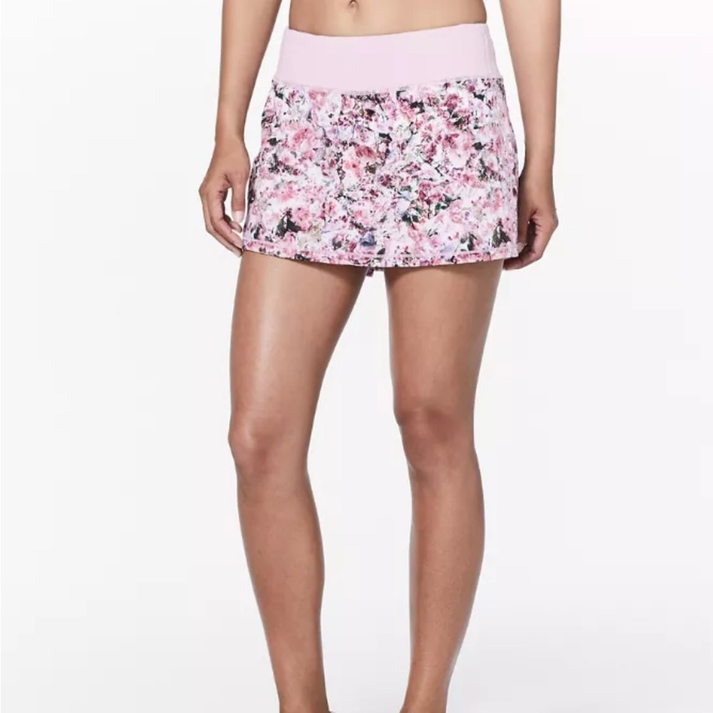 lululemon athletica Pink Floral Skirt